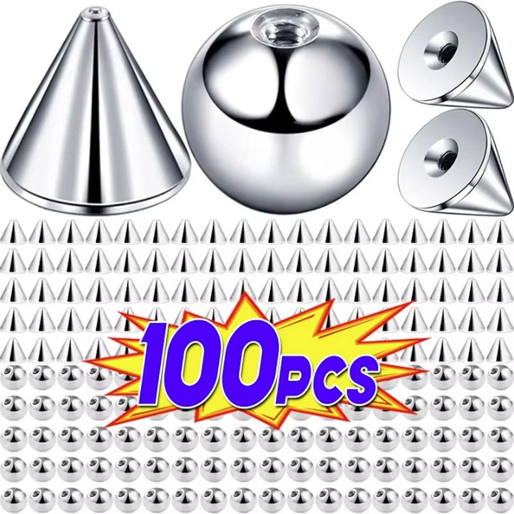 Body Jewelry Replacement Ball - Lot de 100 billes de remplacement