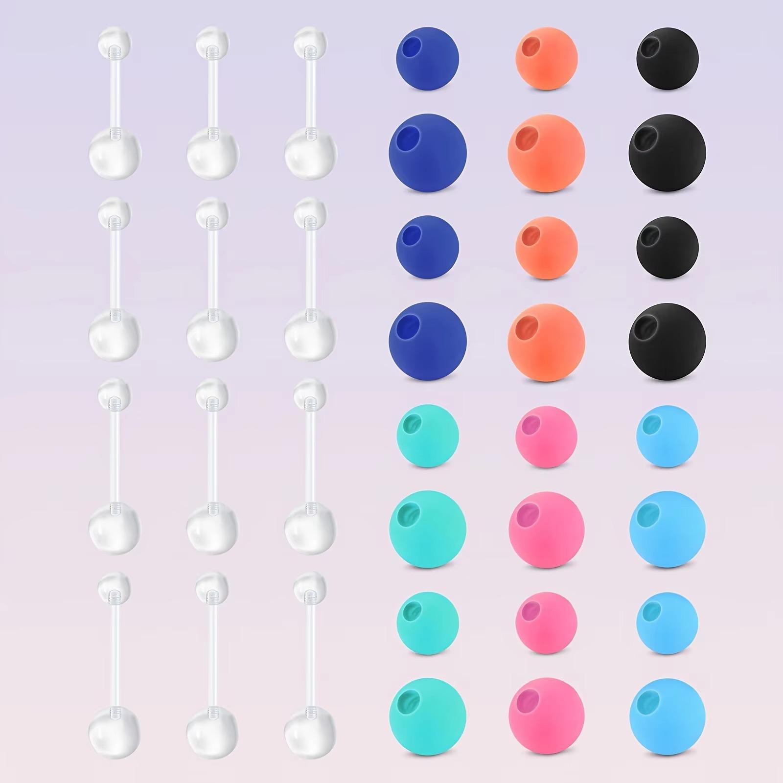 12pcs 14G Acrylique Transparen - Body Jewelry Replacement Ball avis et prix