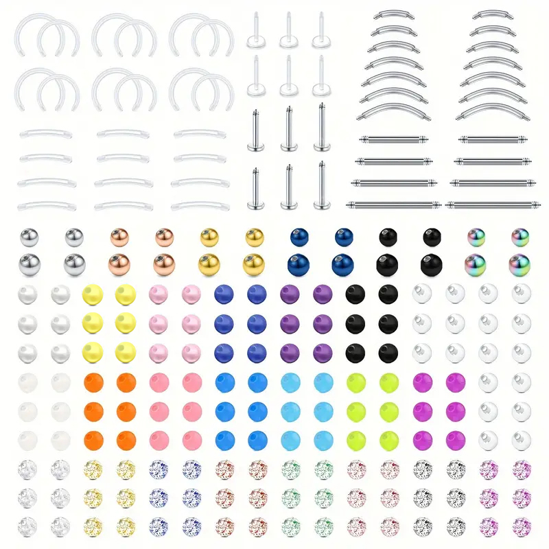 226pcs 16G Acier inoxydable et - Body Jewelry Replacement Ball avis et prix