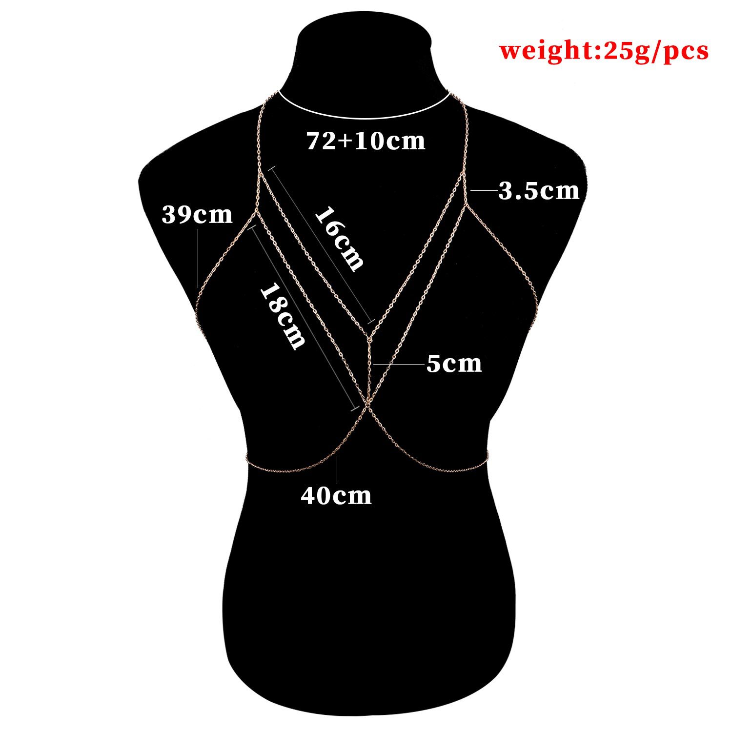 Chaîne de corps décalée sexuel - Body Jewelry Retainers avis et prix