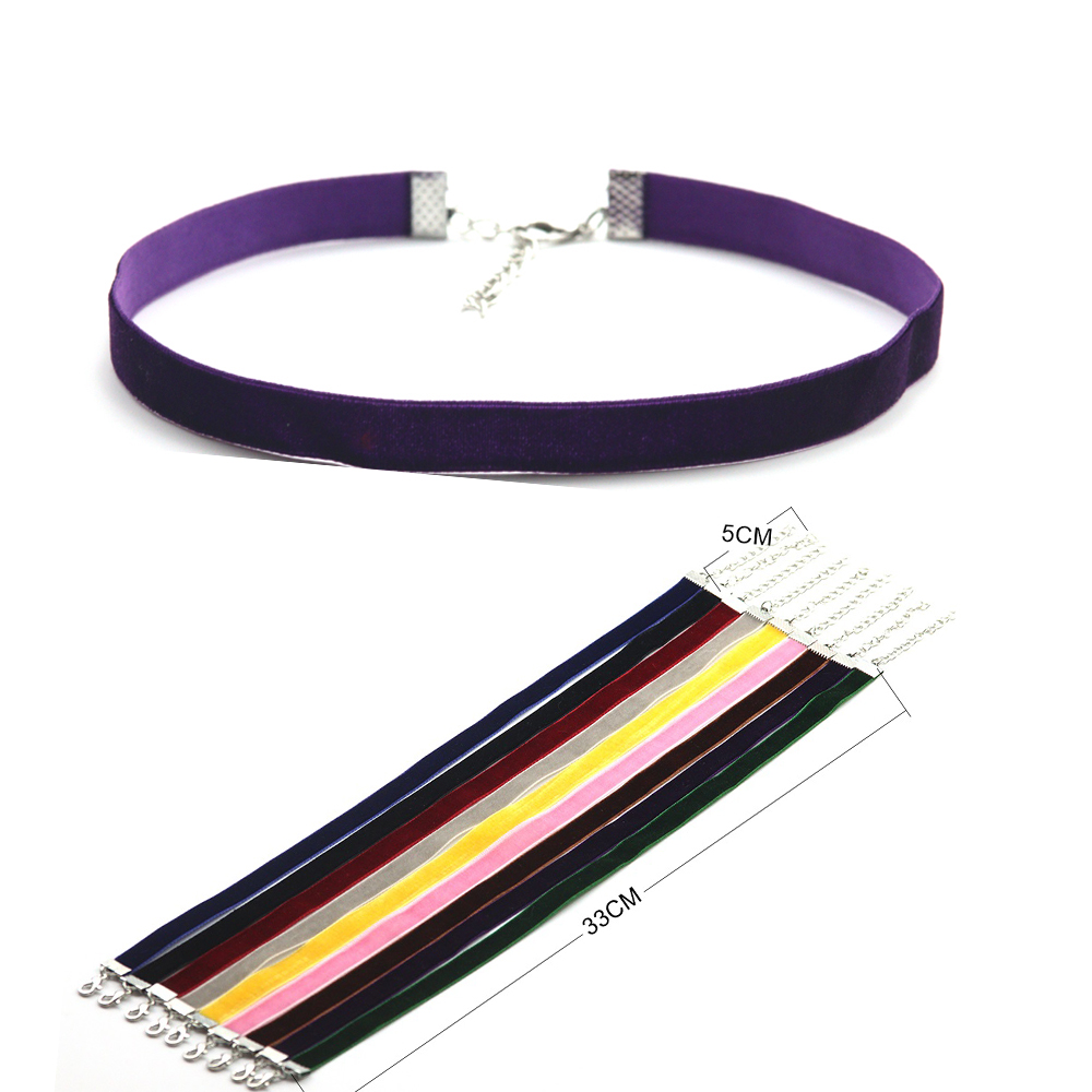Collier court en velours vinta - Body Jewelry Necklace avis et prix