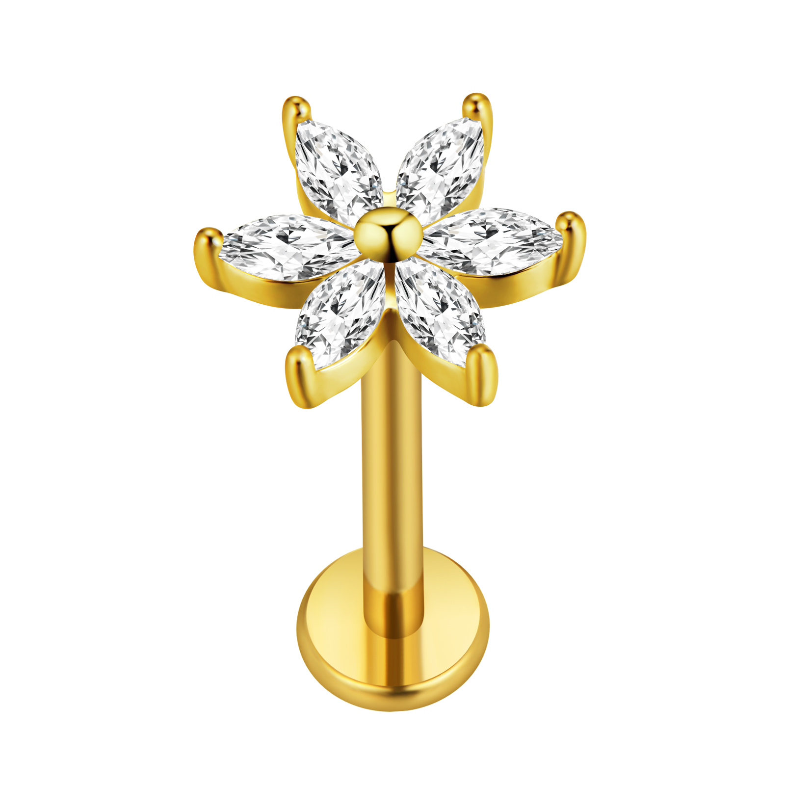 Feuille d'érable Labret Pierci - Body Jewelry Surgical Steel avis et prix