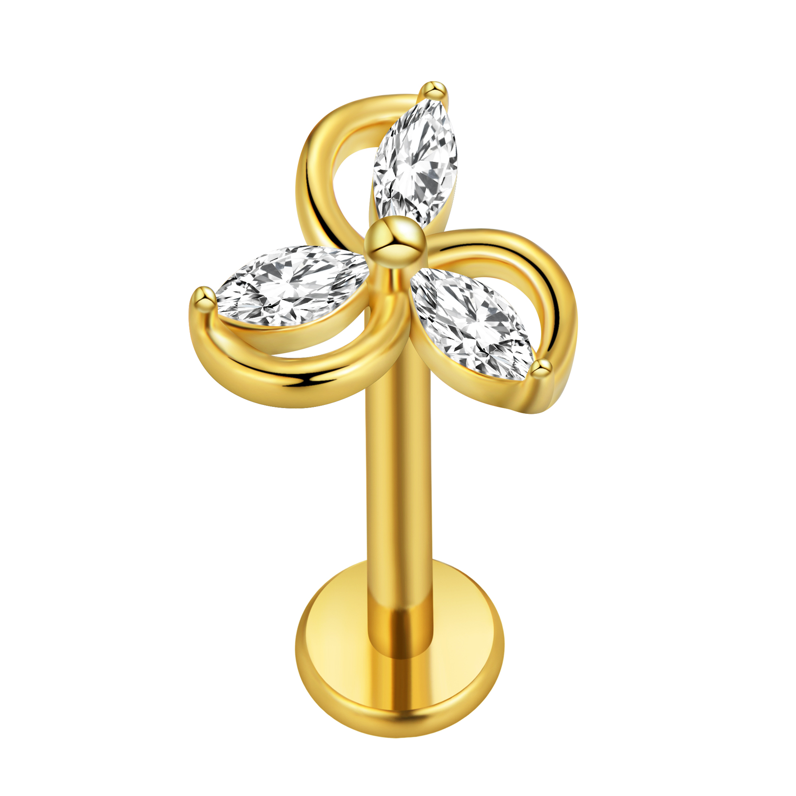 Feuille d'érable Labret Pierci - Body Jewelry Surgical Steel avis et prix