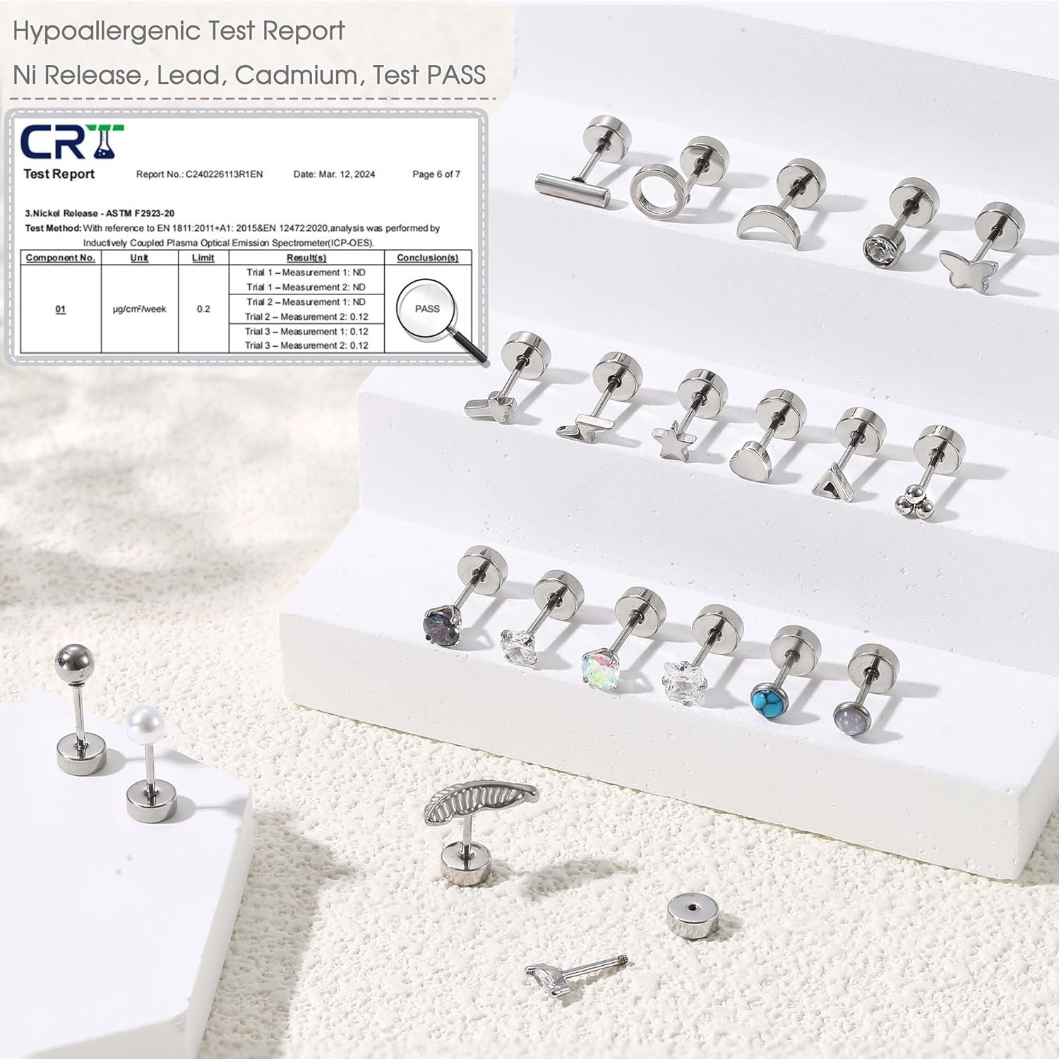 Florideco 1 paire de boucles d - Body Jewelry Surgical Steel avis et prix
