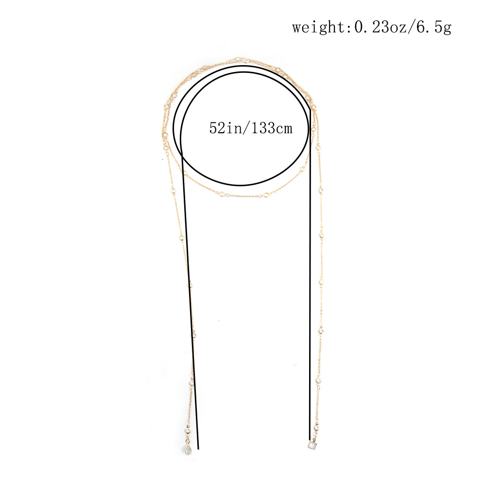 Nouvelle Chaîne de Dos Élégant - Body Jewelry Necklace avis et prix