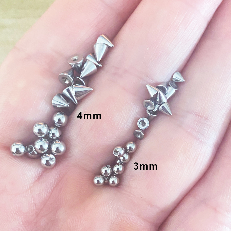 100 pièces 16G 3mm 4mm boules  - Body Jewelry Replacement Ball avis et prix