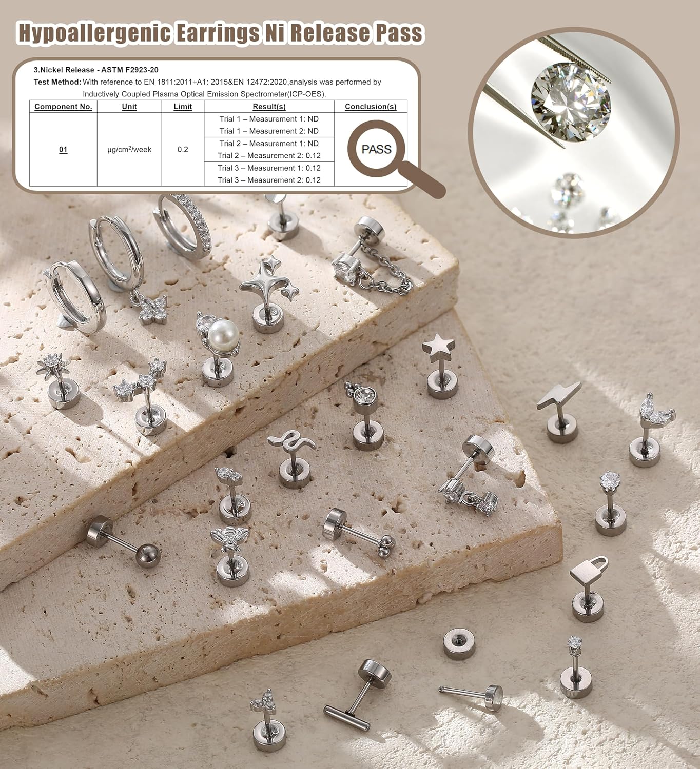 Bobisty 1pc boucles d'oreilles - Body Jewelry Surgical Steel avis et prix