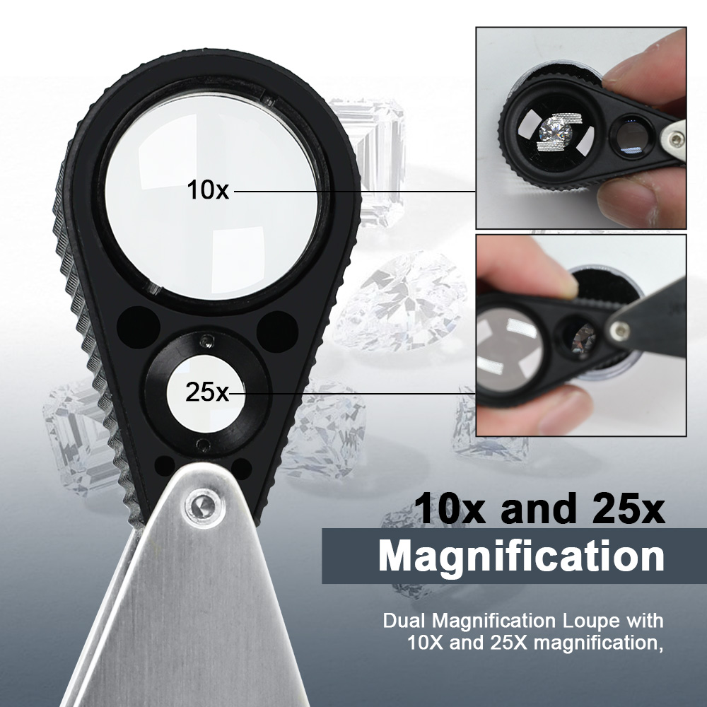 Loupe à bijoux double 10X 25X  - Body Jewelry Repair avis et prix